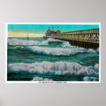 The Breakers and Pleasure PierLong Beach, CA Print