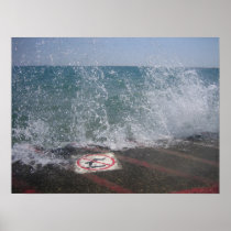 The Breakwall, Lake Michigan, Chicago, IL Print