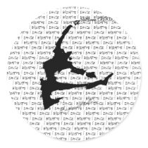 The Breath of a dancer Round Sticker