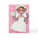 The Bridal Fairy & Roses - greeting card