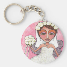 The Bridal Fairy & Roses - keychain