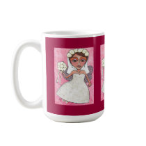 The Bridal Fairy & Roses - mug by folkartblonde The Bridal Fairy & Roses - mug