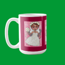 The Bridal Fairy & Roses - mug by folkartblonde The Bridal Fairy & Roses - mug
