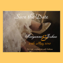 The bridal shoe Save the Date Invitation invitations