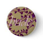 the bride and ginkgo pinback button