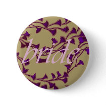 the bride and ginkgo pinback button