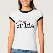 The Bride Black with Red Heart t-shirts
