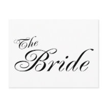 The Bride (Blk) Postcards