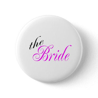 The Bride Pinback Buttons