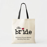 The Bride Customized Tote Bag