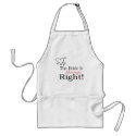 The Bride Is Always Right aprons