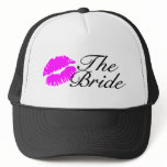The Bride Pink Lips Kiss Trucker Hats