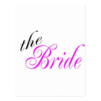 The Bride Post Card