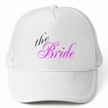 The Bride (Script Pink) hats