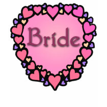 The Bride with Hearts Products t-shirts