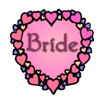 The Bride with Hearts Products t-shirts