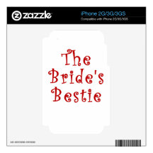 The Brides Bestie iPhone 2G Decals