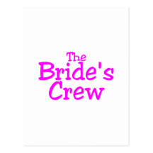 The Brides Crew (Pink) Postcard