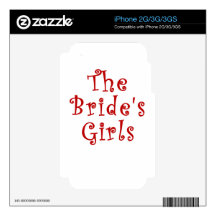 The Brides Girls Decal For iPhone 3