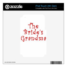 The Brides Grandma iPod Touch 4G Decals