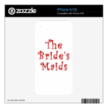 The Brides Maids iPhone 4S Decal
