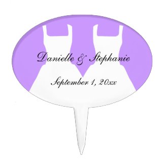 The Brides Oval Cake Topper