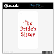 The Brides Sister iPhone 4 Skin