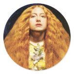 The Bridesmaid ~ Sir John Everett Millais Round Stickers