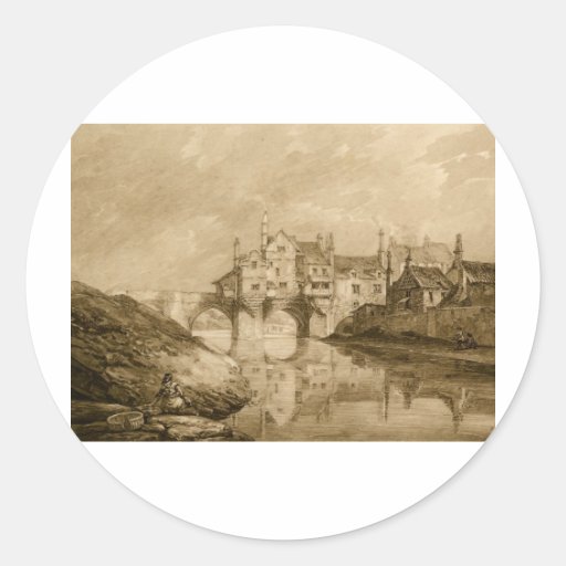 The Bridge at Durham Round Sticker
