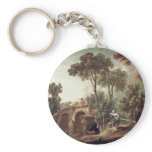 The Bridge By Boucher François Key Chain
