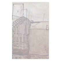 The Bridge By Schiele Egon Custom Stationery