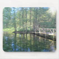 The bridge in the meadow mousepad by joacreations The bridge in the meadow mousepad