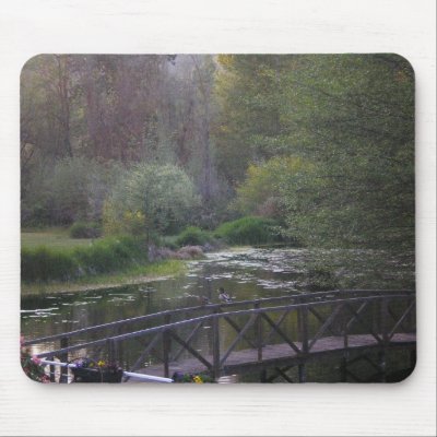 The bridge in the meadow mouse pad by joacreations