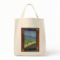 The Bridge in the Rain (after Hiroshige) Van Gogh Tote Bag