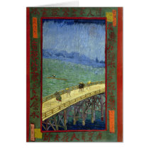 The Bridge in the Rain (after Hiroshige) Van Gogh Cards