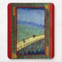 The Bridge in the Rain (after Hiroshige) Van Gogh Mousepads