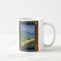 The Bridge in the Rain (after Hiroshige) Van Gogh Coffee Mugs