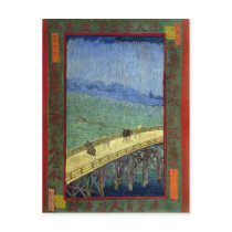 The Bridge in the Rain (after Hiroshige) Van Gogh Postcard
