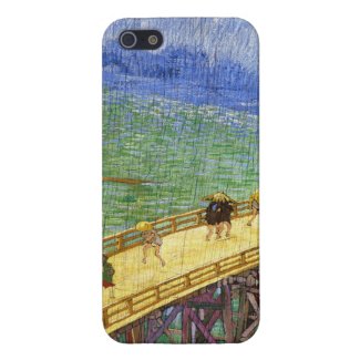 The Bridge in the Rain Vincent van Gogh fine art iPhone 5 Cases