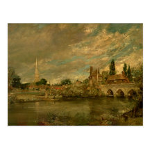The Bridge of Harnham and Salisbury Cathedral Postcards