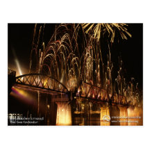 The Bridge over the River Kwai (Night View) Postcards