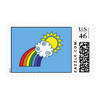 The Bright Side Custom Stamps by foxietoo