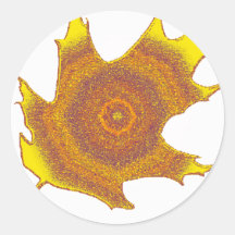the Brillant Gold Round Stickers