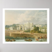 The British Residency at Hyderabad in 1813, from V Print