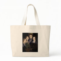 The Brontës ~ Restored Pillar Portrait Tote Bags