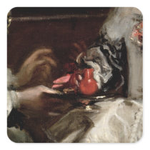 The Brooch of Infanta Margarita Maria Square Stickers