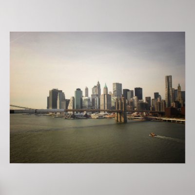 The Brooklyn Bridge and NYC Skyline, Medium Print by NYThroughTheLens