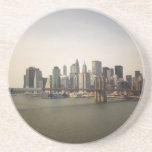 The Brooklyn Bridge and the New York City Skyline Beverage Coasters