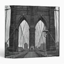 The Brooklyn Bridge in New York City 3 Ring Binder