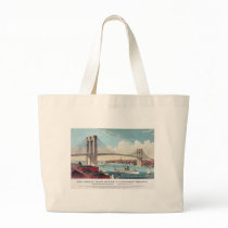 The Brooklyn Bridge in New York City from 1883 Bags